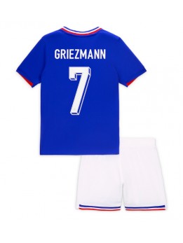 Frankreich Antoine Griezmann #7 Heimtrikotsatz für Kinder EM 2024 Kurzarm (+ Kurze Hosen)